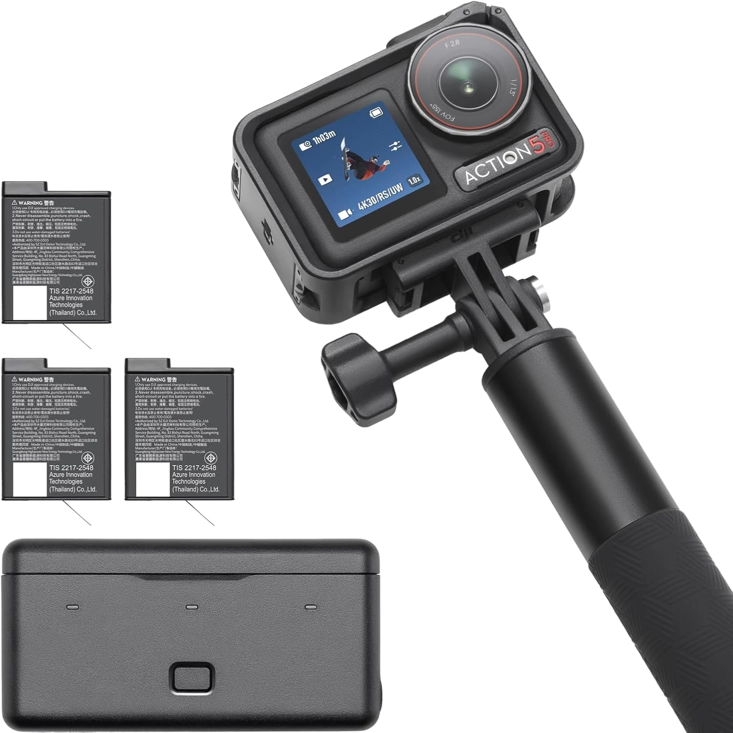DJI Osmo Action 5 Pro Adventure Combo – 4K, Dual OLED Screens