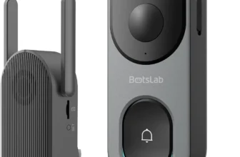 BOTSLAB Video Doorbell – AI Motion Detection, 180° Head-to-Toe View