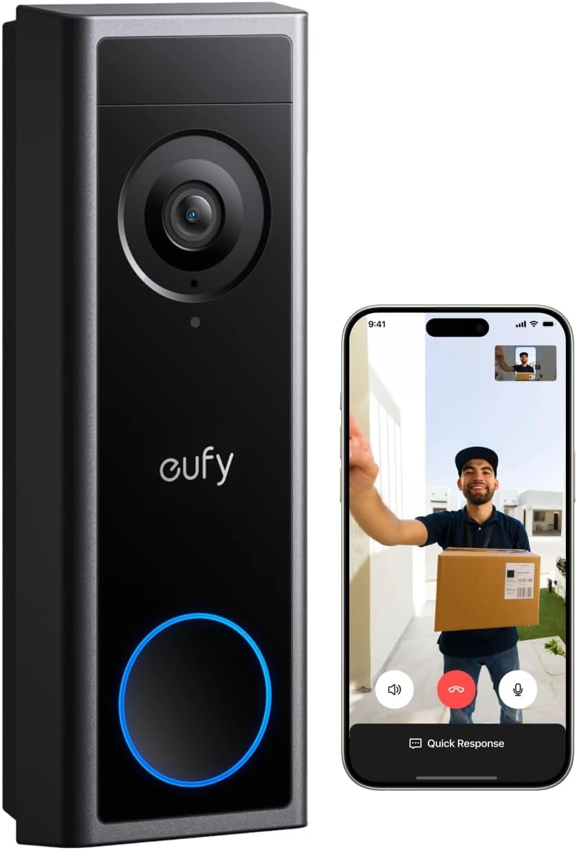 Eufy Video Doorbell – Wireless 2K HD, AI Detection