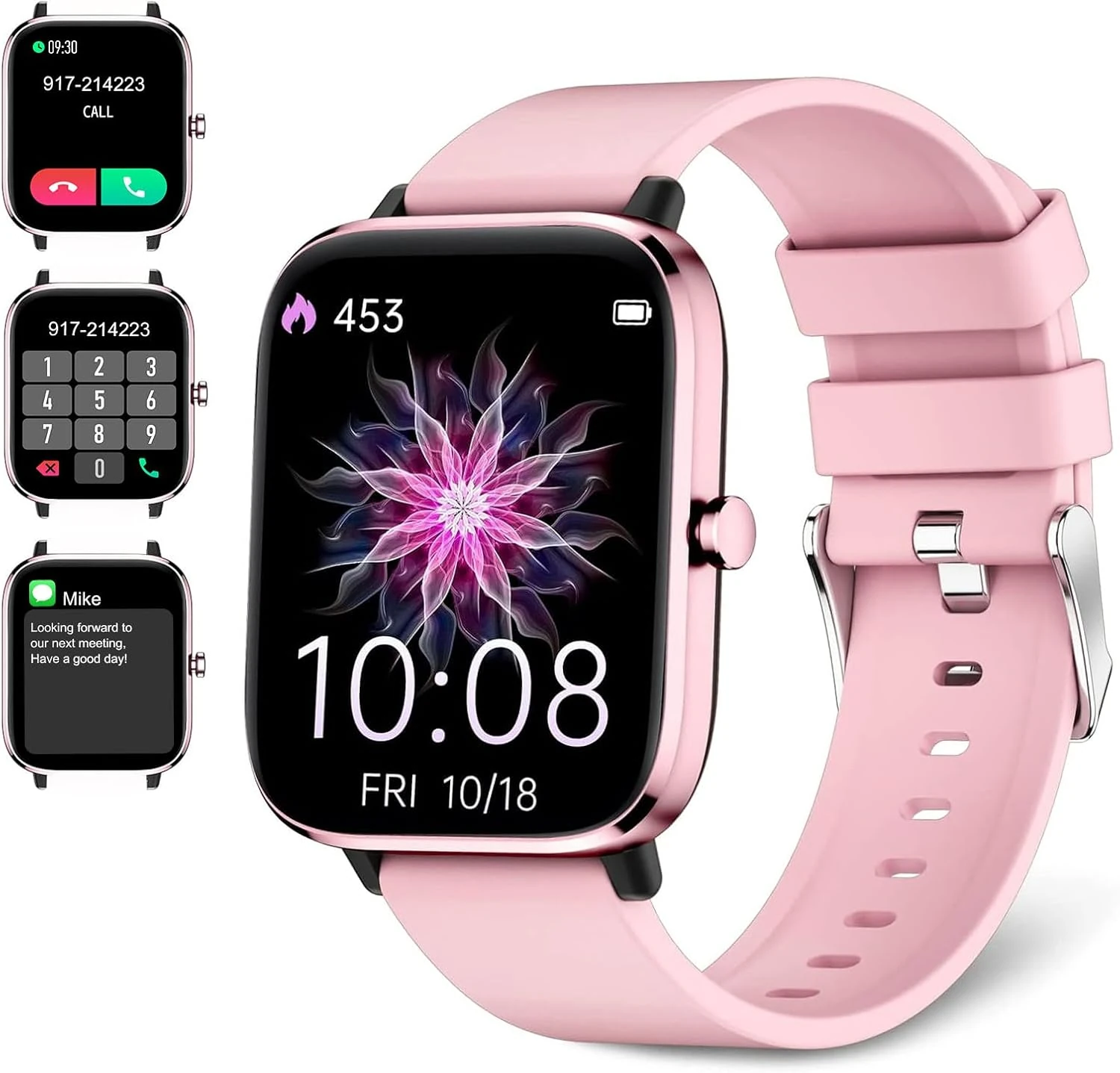 Choiknbo Smartwatch – 1.69″ Screen, Heart Rate Monitor