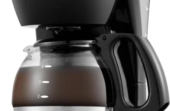 Elite Coffee Maker – 4-Cup Brew, Glass Carafe, Reusable Filter