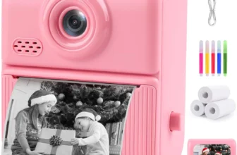 Nisumkey Kids Instant Camera – 1080P Video, 3.0″ Screen