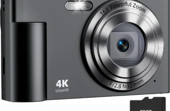 Krlun Digital Camera – 48MP, 16X Zoom, FHD Display