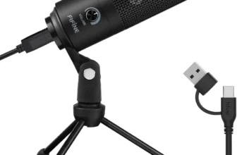 FIFINE USB Microphone – Metal Condenser, Cardioid Mic