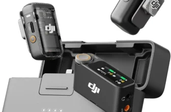 DJI Mic 2 Wireless Microphone – Noise Cancelling, 250m Range, 32-bit Float Internal Recording