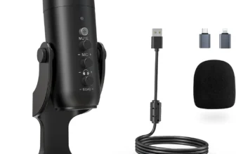 ZealSound Podcast Microphone – Noise Cancellation USB Mic