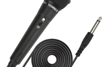 YIOWNER Wired Microphone – 2.5m Cable, Dynamic Vocal Mic, Karaoke Handheld Microphone