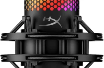 HyperX QuadCast 2 S Microphone – RGB Lighting, USB-C, Removable Shock Mount