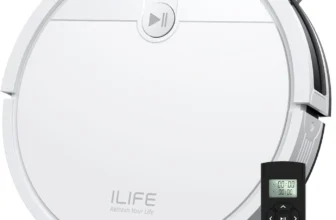 ILIFE V2 Robot Vacuum – Self-Charging, Pet Hair and Hard Floors, 120 Min Runtime