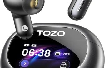 TOZO NC20 Pro Earbuds – Noise Cancelling, 80H Playtime, 6 Mics AI Call Ear Buds