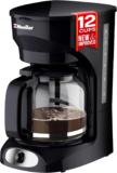 MELLERHOME Coffee Maker – 12-Cup, Borosilicate Carafe, Reusable Filter, Anti-Drip