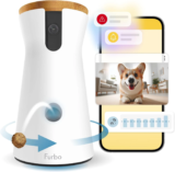 Furbo 360° Dog Camera – Rotating Treat Toss, 2-Way Audio