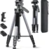 Liphisy 64″ Tripod – Adjustable, Multi-Angle Shots, Reliable and Convenient Platform
