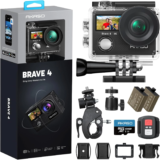 AKASO Brave 4 Action Camera – 4K 30fps, 20MP, Waterproof