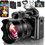 toberto 8K Digital Camera – 88MP, 16X Zoom, Autofocus