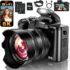Tecglem 8K Camera – 88MP Dual-Lens, 16X Digital Zoom, WiFi enabled