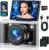 AUREAPIX 8K Camera – 96MP, WiFi, 20X Zoom, 3.5” 180°Flip Screen