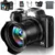 Frenitt 4K Digital Camera – 56MP, 16X Zoom, 3″ 180°Flip Screen