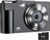 Krlun Digital Camera – 48MP, 16X Zoom, FHD Display