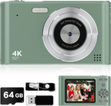 VYNCS Digital Camera – 44MP, 16X Zoom, 1080P,  Anti-Shake