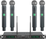 Phenyx Wireless Microphone – 4-Channel, UHF Wireless Mic, 260ft Range