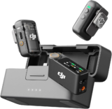 DJI Mic 2 Wireless Microphone – Noise Cancelling, 250m Range, 32-bit Float Internal Recording