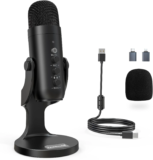 ZealSound Podcast Microphone – Noise Cancellation USB Mic