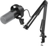FIFINE K688 Podcast Microphone – USB/XLR, Headphone Jack for Vocal, Voice-Over, Boom Arm