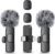 MAYBESTA Wireless Mini Microphone – 2 Pack Lavalier Clip-on Mic
