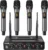 TONOR Wireless Microphones – 4×10 Channels, 200FT UHF Range