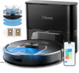 Tikom L8000 Plus Robot Vacuum – 6000Pa, Self-Emptying,  90 Days Capacity, LiDAR Navigation