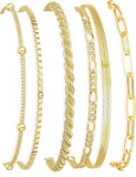 DEARMAY Gold Bracelets – 14K Plated, Waterproof