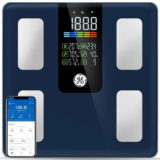GE Smart Scale – 500lbs Capacity, BMI, Fat, Muscle Mass, Bluetooth