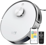 ILIFE A30s Robot Vacuum – 10000Pa Suction, LiDAR Navigation, Hard Floor Carpet and Pet Hair