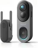 BOTSLAB Video Doorbell – AI Motion Detection, 180° Head-to-Toe View