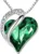 Leafael Necklace – Infinity Birthstone Heart Pendant