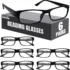 MIGSIR Blue Light Glasses – Fashion Square Frame, 6 Pack
