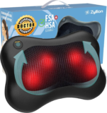 Zyllion Shiatsu Back and Neck Massager – 3D Kneading, Heat Therapy
