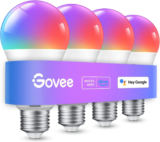 Govee Smart Light Bulbs – 16 Million Colors, WiFi & Bluetooth LED, 800 Lumens