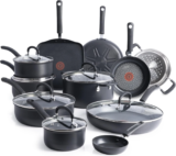T-Fal Cookware Set – Hard Anodized, Nonstick, 17-Piece