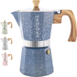 GROSCHE Milano Moka Pot – Indigo, 9 Cup Capacity, Espresso maker