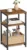 VASAGLE Side Table – Rustic Brown, Classic Black