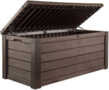 Keter Westwood Storage Box – 150 Gallon Resin, Brown