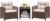 Devoko Patio Set – 3-Piece Rattan Wicker Furniture