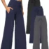 COPYLEAF Women’s Yoga Pants – High Waisted, Flare Leggings